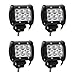 Produktbild BRIGHTUM 18W CRE/20W/45W/120W 4D LED Offroad Arbeitsscheinwerfer weiß 12V 24V Lumen Runde Reflektor worklight Scheinwerfer Arbeitslicht SUV UTV ATV Arbeitslampe Traktor Bagger LKW KFZ (18W CREE)