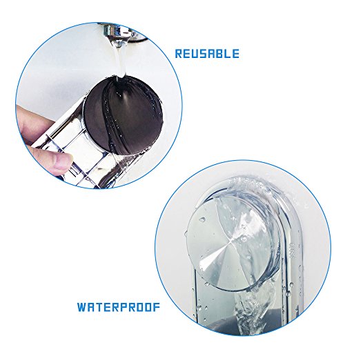 thanly Verstellbare Handbrause, Halterung Wandhalterung starr Saugnapf Duschkopf/Dusche Arme/Slide Bars/Dusche Wasserhahn/Dusche Wiege/Dusche Installation Kits/Badezimmer Zubehör - 3