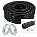 Produktbild spares2go Universal Schlauch Rohr für Teichschlauch Wellrohr flexibel Filter Rohr Flexi Tube + 2 Clamp Clips (Durchmesser 20 mm, 25 mm, 35 mm, 32 mm, 35 mm, 38 M, 51 mm) (Länge 5 m, 10 m, 15 m 20 m), 32mm, 5M + 2 x Clips