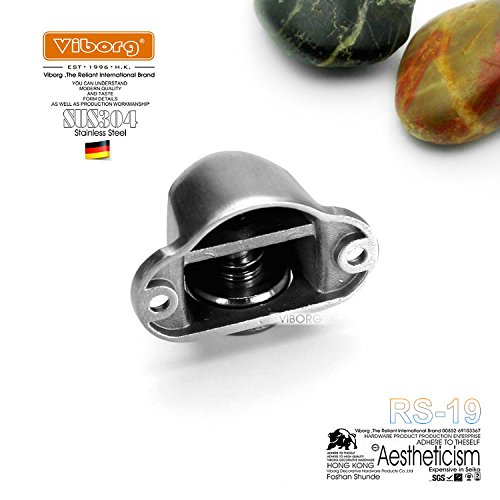 VIBORG SUS304 Edelstahl Guss Boden Halterung montiert Magnetverschluss Türstopper Tür Stopper Türstopper Satin Nickel gebürstet, rs-19 - 5