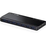 TP-Link UH720 7-Port USB 3.0 HUB + 2 Ladeports (2,4A) für Tablet und Smartphone, inklusive Netzadapter und USB 3.0 Kabel, bis zu 5 Gbit/s, Hot Swapping, unterstützt Windows, Mac OS, Linux, schwarz