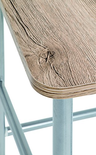 HAKU Möbel 81950 Herrendienerstuhl, Metall, alu eiche san remo, 46 x 46 x 109 cm - 3