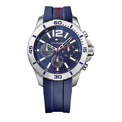 Tommy Hilfiger Herren-Armbanduhr Analog Quarz Silikon 1791142 Tommy Hilfiger Herren-Armbanduhr Analog Quarz Silikon 1791142