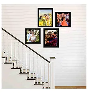 SAF Set of 6 Collage Synthetic Framed with Acrylic Glass Photo Frame (8 Inch X 8 Inch - 2, 8 Inch X 10 Inch - 2)