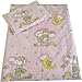 Babies-Island A 2 Piece Bedding Set Pillowcase+Duvet Cover For Baby Toddler To Fit Cot/Cot Bed - Pink Teddies On A Moon - Size : 90x120 cm