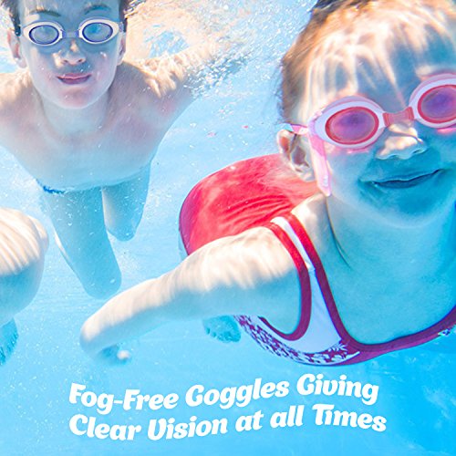 i-swim Pro Kinder-Schwimmbrille und -Badekappe, speziell entwickelt für Kinder mit langer Lebensdauer / Haltbarkeit, wasserdicht, einfach verstellbare Riemen und bequeme Passform - 6
