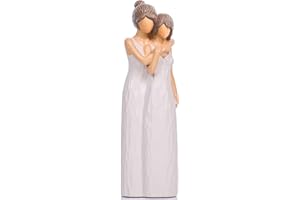 XMGZQ Statuette madre-figlia,regalo per madre,figlia,statuetta abbracciata,statuette,regali per madre da parte di figlia,adatto per la collocazione,casa,camera da letto,scaffale da tavolo,decorazione