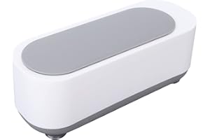 HAOWECIB Pulitore Ultrasonico, Pulizia Profonda a 360° Portatile Detergente Per Gioielli Ad Ultrasuoni Vibrazione Ad Alta Frequenza Macchina Per La Pulizia Ad Ultrasuoni Per Gioielli, Occhiali, Collane