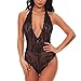 Produktbild ABsoar Negligees Damen Dessous Frauen Lingerie Jumpsuit Mode Dessous Frauen Versuchung Tiefer V Ausschnitt Spitze Lingerie Mode Ouvert Mode Negligee