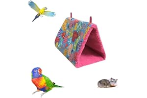 Bello Luna Hamac Oiseau pour Cage pour Perroquet Perroquet Cockatioo Conure de cacatoès Canari Lovebird Finch - Rose/S