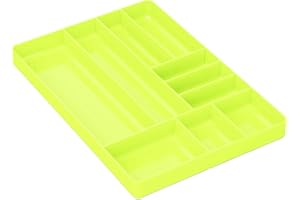ERNST MANUFACTURING Ernst 10 Compartment Drawer Organizer: Heavy Duty Stackable Tray for Automotive Garage Tool Organization - Low-Profile Toolbox Storage - Nuts and Bolts, Tools, Parts, Easy to Clean – High Visibility