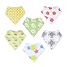 Baby Bandana Drool Bibs Unisex | 6 Pack Gift Set for Newborns to Toddlers | Soft Cotton and Absorbent Polyester | Adjustable Nickel Free Snaps | Nice Shower Gift