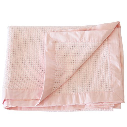 Exquisite 'Little Softy' Bamboo Baby Blanket - Gift Boxed and Hand Wrapped (Large, Pink)