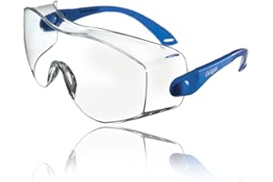‎DRÄGER Dräger Schutzbrille X-pect 8120 | Einstellbare Überbrille auch für Brillenträger | Für Baustelle, Labor, Werkstatt und Fahrrad-Fahren | Leicht, klar und Kratzfest