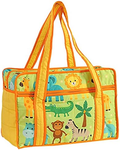 Yuga Waterproof Baby Boy Animal Printed Nursery Travel Tote Bag For Mothers