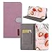 Produktbild BestCatgift Minimalist Redmi 6 Pro Hülle,[Denim Material][Magnetic Function] PU Leather Wallet Folio Cover Für Xiaomi Redmi 6 Pro/Mi A2 Lite - Rose Red