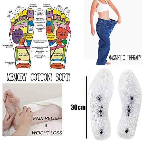 Preisvergleich Produktbild gaddrt Memory Cotton Magnetic Massage Freizeitschuh Einlegesohlen Gel Pad Therapie Akupressur