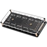 Argb Rgb Led 3 Pin 11 Port 5V Sata Power G&uuml;&ccedil; Fan &Ccedil;oklayıcır Şerit Hub Kablo Splitter