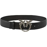 Pinko Women's Belt, Black/Silver, M, Black/silver, M