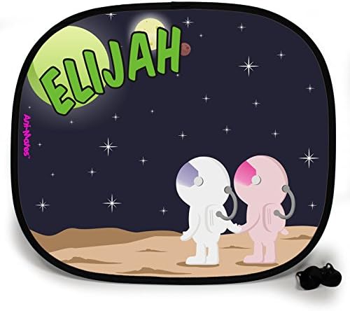 123t OUTTA THIS WORLD STAR GAZING PERSONALISED Baby/Child Vehicle Sunshade x 2