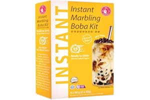 COCINISTA Kit Bubble Tea Azúcar Moreno (Té de burbujas) 4 servicios
