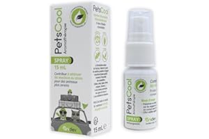 ANIDEV - Petscool Spray - Aromathérapie - Gestion du Stress Animal - Spray Rechargeable - Mammifères Et Oiseaux - Transport Facile - 15ml