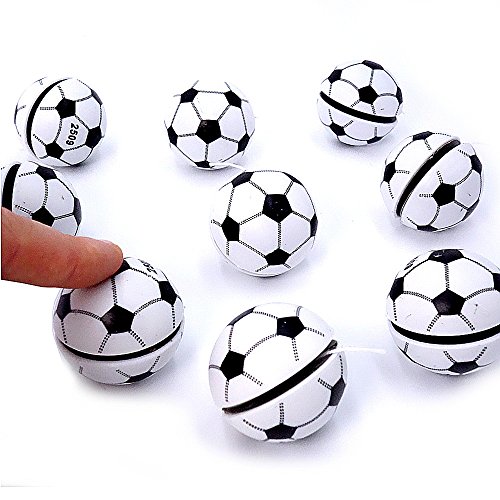 German Trendseller® – 12 x Jojo – Fußball – für Kinder ★ NEU ★ ┃ Kindergeburtstags Mix ┃ Mitgebsel ┃ 12 Stück - 3