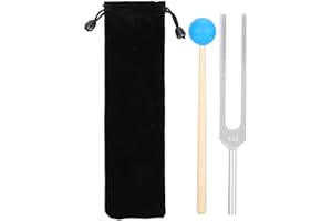 LONGZHOU Il set di strumenti di terapia di guarigione del suono del martello di legno del diapason in lega di alluminio 432HZ offre una risposta in frequenza accurata