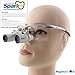Produktbild 4.0 x Vergrößerung Professionelle Dental Lupen von Spark 440 - 540 mm Arbeitsabstände mit silber BP Sportrahmen, Einstellbarer Pupillenabstand Model #CH400