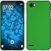 Produktbild PhoneNatic Case für LG Q6 Hülle grün gummiert Hard-case + 2 Schutzfolien