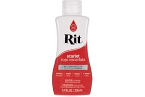 Craft County Rit Teinture Liquide "Large sélection de couleurs" 8 Oz. (Écarlate)