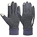 Produktbild Touch Screen Handschuhe - Yopindo Winter Warm Thermische Radfahren Handschuhe Sport Outdoor Anti Slip Laufen Kaltes Wetter Motorrad Driving Bike Handschuhe für Männer und Frauen (XL, Grau 1)