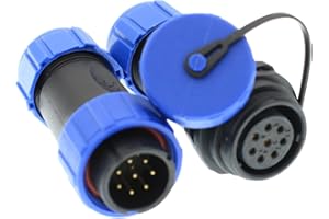 Eonvic HE21 8 Pin Aviazione Circolare Connettore Filettato Spina Maschio Presa Femmina Impermeabile IP68 Connettore Cavo in Linea per Dispositivo Industriale Segnale di Potenza