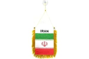 AZ FLAG - Wimpel Iran - 15x10 cm - Iranische Mini Flagge 10 x 15 Cm - Auto Pennant Spezielle Auto
