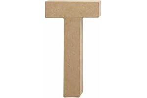 CRAFTY CROCODILES Papier Paper Mache Large Letters 20.5cm - Cardboard Craft (T)