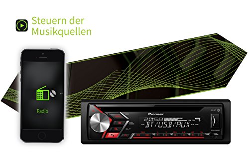 Pioneer S300Â 0bt multifunzionale CD Autoradio con bluetooth vivavoce con microfono esterno, USB e AUX in Nero