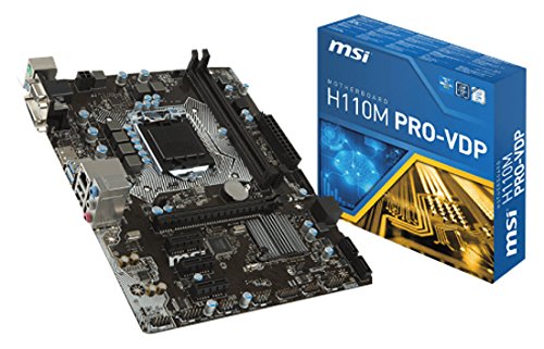 Preisvergleich Produktbild MSI LGA1151 7A48-001R Intel H110 Mainboard schwarz