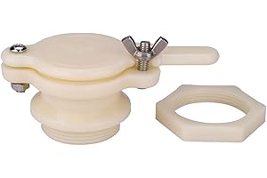 Changor Honig Hahn Absperr Schieber Honig Tor Ventil Bienenzucht Werkzeug Imkereiausrüstung Zubehör Honigabzieher aus Kunststoff und Nylon (weiß)