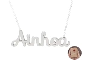 Only faith Collar para mujer con nombre personalizado Acero inoxidable Cadena colgante joya personalizada especial para amigas, novios