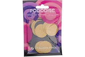 STALEKS Pro Pododisc - Recarga de 50 discos desechables adhesivos para pedicura (ruido) PDF-25 (PDF-25-80)