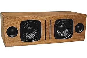 Audioengine B2 Bluetooth Speaker | Portable Wireless Speaker for Home Use | BT & 3.5mm AUX Inputs | Cables included (Walnut)