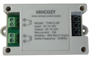 MHCOZY WIFI Linear Actuator Controller,Tuya Smart Life app Remote DC motor forward Reverse Relay,Works with Alexa