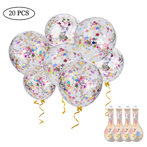 Konfetti Luftballons, Outgeek 20 Stück Sterne Konfetti Ballons Latex Ballons Konfetti Gefüllte Luftballons Geburtstag Konfetti für Party Graduation Hochzeit Geburtstags Kindergeburtstag Dekoration(nicht enthaltenes ribbon) Konfetti Luftballons, Outgeek 20 Stück Sterne Konfetti Ballons Latex Ballons Konfetti Gefüllte Luftballons Geburtstag Konfetti für Party Graduation Hochzeit Geburtstags Kindergeburtstag Dekoration(nicht enthaltenes ribbon)