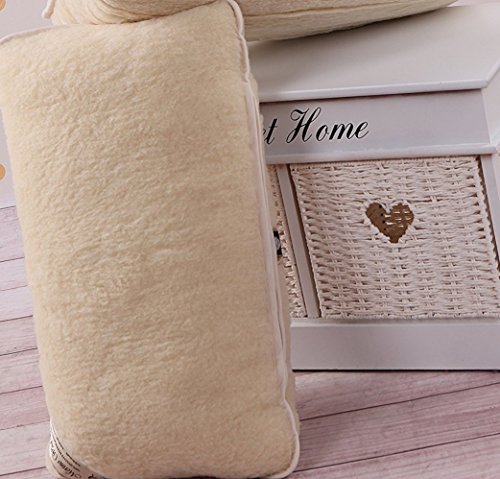 1 x Merinowolle Gütezeichen Kissen Schlafkissen 900g Merino Wolle 40 x 80cm Schurwolle