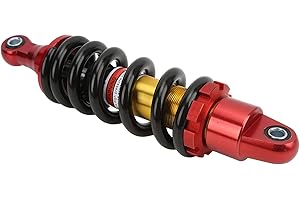 ARAMOX Amortyzator Motocyklowy, Tylny Amortyzator 270 Mm 11 Mm Regulowany Amortyzator Sprężynowy Uniwersalny do Motocykli ATV Pojazdy Terenowe Skutery