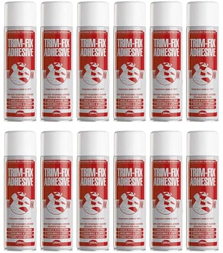 Spray Adhesivo Trim Fix 120 - Pegamento De Alta Temperatura Para Alfombras Y Trim De Coche | Pack De 3 Unidades