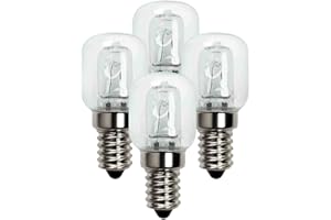 AMESOR Lámpara De Horno - Bombiilla Incandescente E14, 220-240V - Luz Resistente Al Calor - Bombilla Para Horno 25w - Resistente Al Calor A 500 Temperaturas Para Microondas,horno,lámpara De Sal(1/4/6 Piezas)