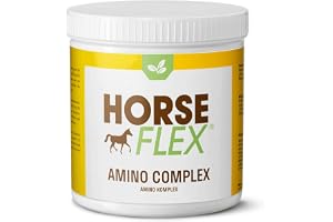 HORSE FLEX Amino komplex pulver för hästar för att stödja vaktstum, bindvävnad och muskelmetabolism – 1000 gram