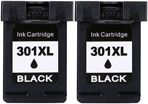 Jalee 2 Black Remanufactured For HP 301 XL 301XL Ink Cartridges Compatible For CH561EE CH562EE CH563EE CH564EE HP Deskjet 1000 1010 1050 1055 1510 1512 1514 2000 2050 2054a 2510 2514 2540 2542 2544 2549 3000 3050 3050se 3052 A 3054a 3055 3059a , HP Envy 4500 4502 4504 4505 4507 5530 5532 5534 5539 e All-in-One, HP Officejet 2620 2622 2624 4630 4632 4634 4636