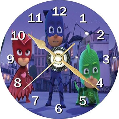 PJ Masks Novelty Cd Clock + Free Desktop Stand